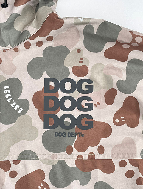 ストレッチ撥水レインポンチョ   ブランドのドッグデプト/DOG DEPT