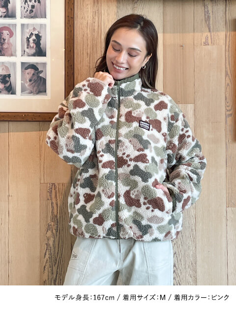DOG CAMO ボアリバーシブルジャケット ブランドのドッグデプト/DOG DEPT