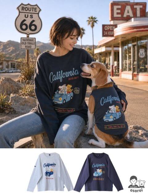 【UNISEX】California ドライブ　ロンT