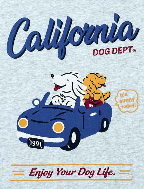 California ドライブ　ロンT   ブランドのドッグデプト/DOG DEPT