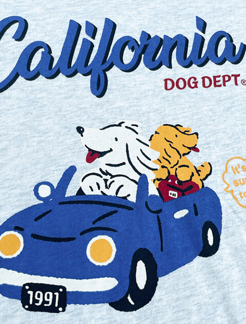 California ドライブ　ロンT   ブランドのドッグデプト/DOG DEPT