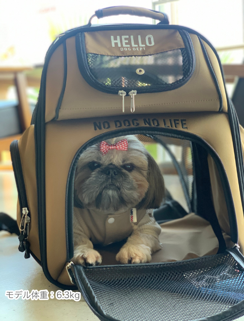 HELLO DOG DEPT 犬用バックパックキャリー ネイビー HELLO DOG DEPT 犬用バックパックキャリー ネイビー HELLO DOG DEPT 犬