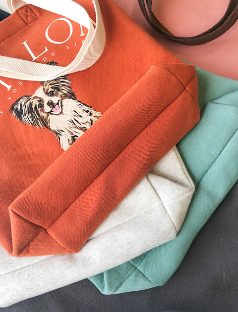 ブランドのドッグデプト/DOG DEPT スウェット犬種トート