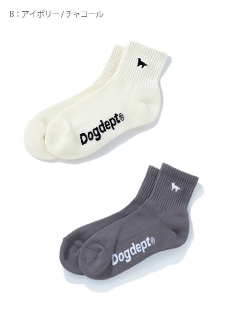 ブランドのドッグデプト/DOG DEPT ショートソックス　２枚組　レディース