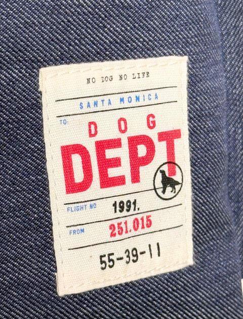 ブランドのドッグデプト/DOG DEPT デニムライク縦型お散歩バッグ
