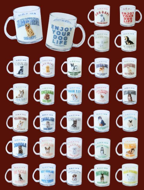 【GOODS】犬種グラスマグ