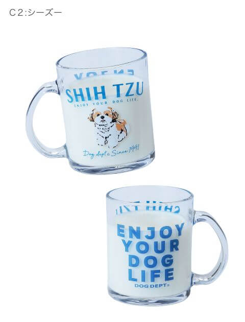 ブランドのドッグデプト/DOG DEPT 犬種グラスマグ