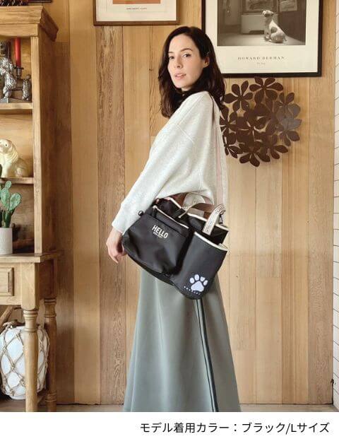 ブランドのドッグデプト/DOG DEPT マナーポーチ付きお散歩バッグ