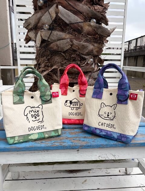 ブランドのドッグデプト/DOG DEPT MY PET IS No.1 チャリティーバッグ（ポーチ付き）