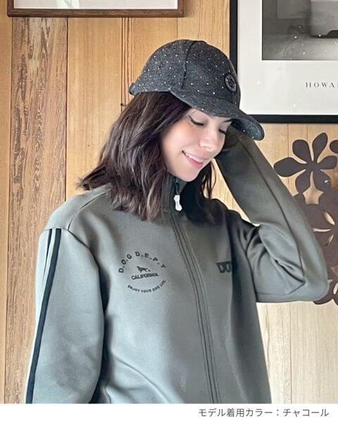 ブランドのドッグデプト/DOG DEPT ラインストーンキャップ