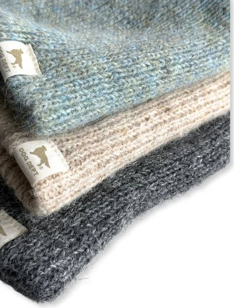 ブランドのドッグデプト/DOG DEPT 立ち耳後ろリボンニットキャップ