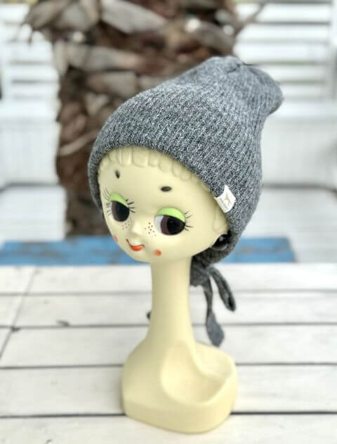 ブランドのドッグデプト/DOG DEPT 立ち耳後ろリボンニットキャップ