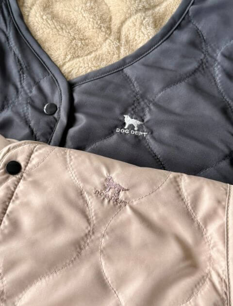 ブランドのドッグデプト/DOG DEPT キルトお散歩ダブリエエプロン