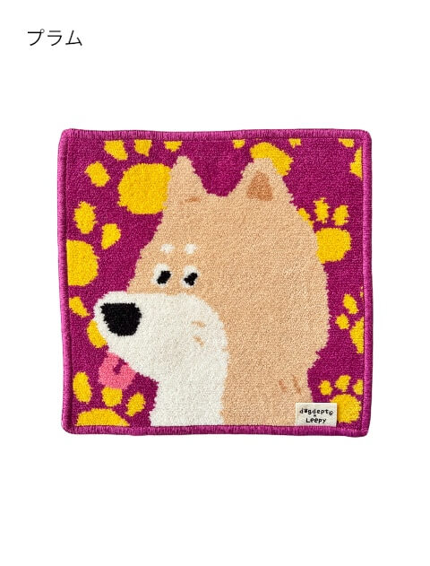 ブランドのドッグデプト/DOG DEPT シェニール織　イラストドッグタオル