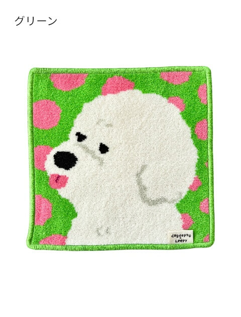 ブランドのドッグデプト/DOG DEPT シェニール織　イラストドッグタオル