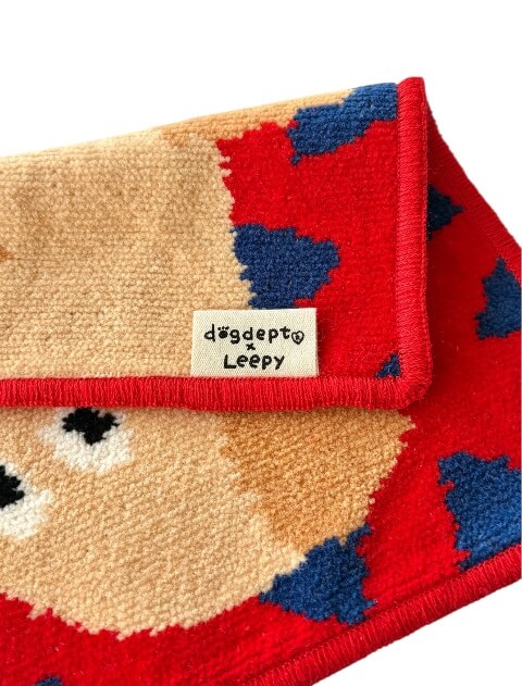 ブランドのドッグデプト/DOG DEPT シェニール織　イラストドッグタオル