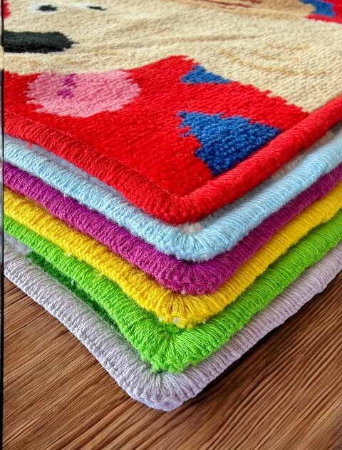 ブランドのドッグデプト/DOG DEPT シェニール織　イラストドッグタオル