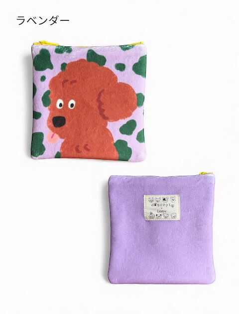 ブランドのドッグデプト/DOG DEPT イラストドッグフリースポーチ