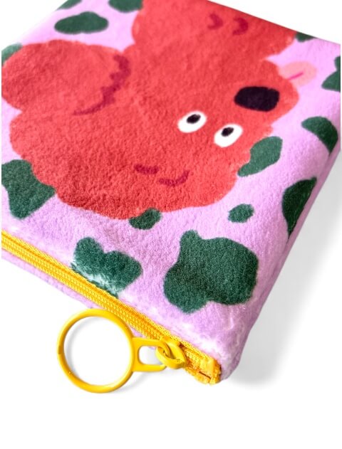 ブランドのドッグデプト/DOG DEPT イラストドッグフリースポーチ