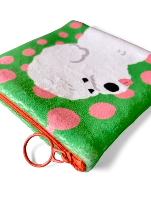 ブランドのドッグデプト/DOG DEPT イラストドッグフリースポーチ