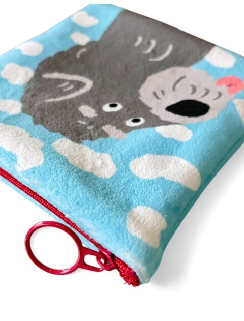 ブランドのドッグデプト/DOG DEPT イラストドッグフリースポーチ