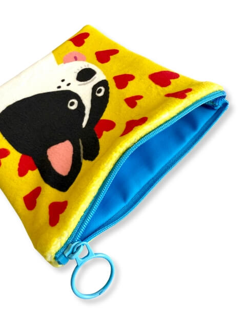 ブランドのドッグデプト/DOG DEPT イラストドッグフリースポーチ