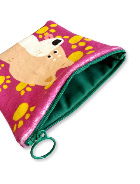 ブランドのドッグデプト/DOG DEPT イラストドッグフリースポーチ