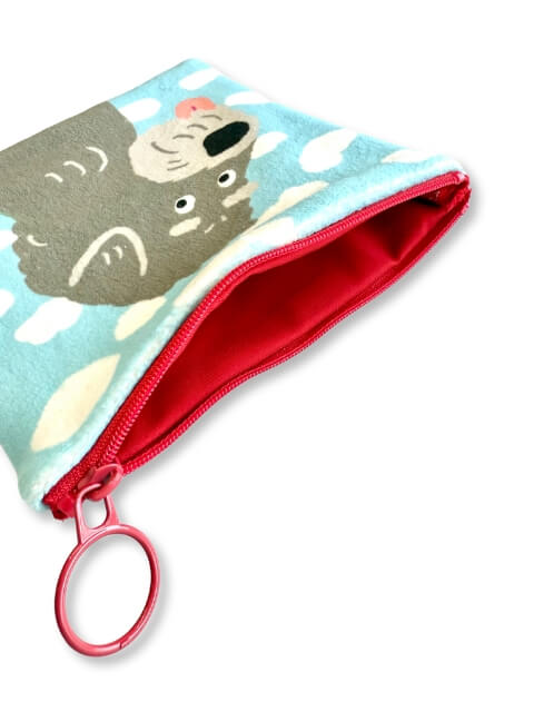 ブランドのドッグデプト/DOG DEPT イラストドッグフリースポーチ