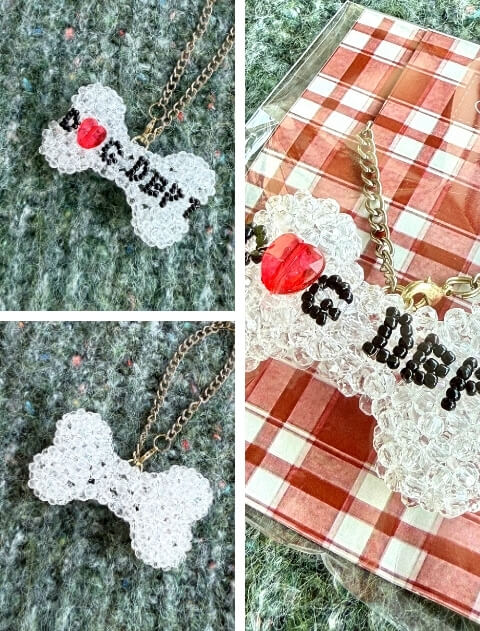 ブランドのドッグデプト/DOG DEPT キラキラボーンビーズ