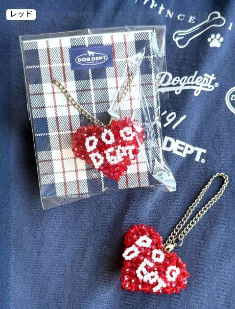 ブランドのドッグデプト/DOG DEPT キラキラハートビーズ
