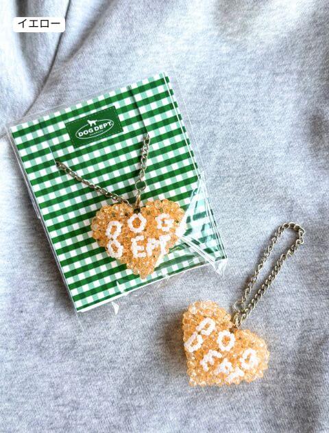 ブランドのドッグデプト/DOG DEPT キラキラハートビーズ