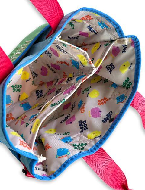 ブランドのドッグデプト/DOG DEPT マルチカラー　コンパクトお散歩バッグ