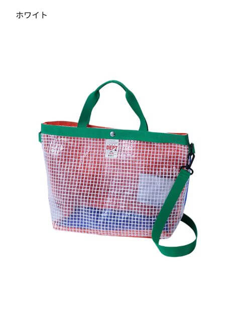 ブランドのドッグデプト/DOG DEPT クリアメッシュトートバッグ