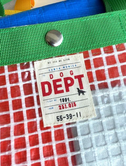 ブランドのドッグデプト/DOG DEPT クリアメッシュミニトートバッグ