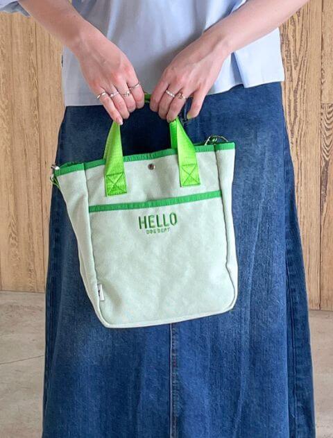 ブランドのドッグデプト/DOG DEPT ミックスカラーキャンバスミニショルダーお散歩バッグ 