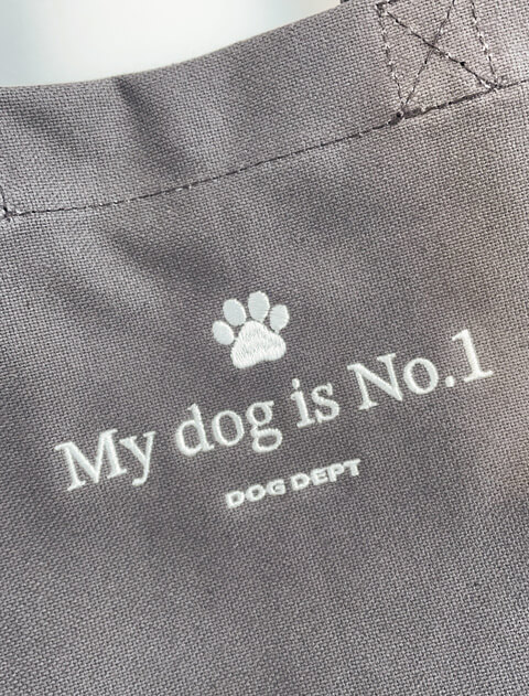 ブランドのドッグデプト/DOG DEPT My dog is No.1 ロゴ　お散歩バッグ