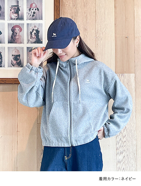ブランドのドッグデプト/DOG DEPT 立ち耳ワンポイントコーデュロイキャップ