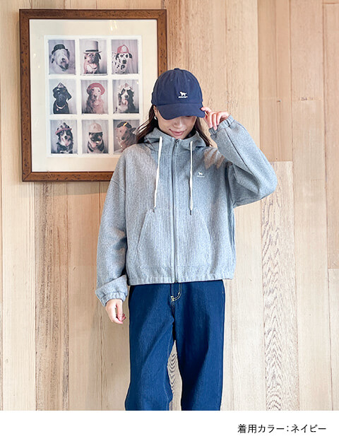 ブランドのドッグデプト/DOG DEPT 立ち耳ワンポイントコーデュロイキャップ