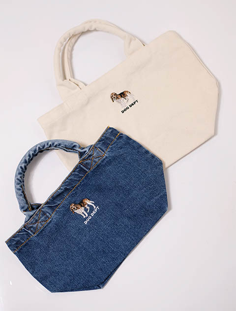 リアルドッグ刺繍バッグ