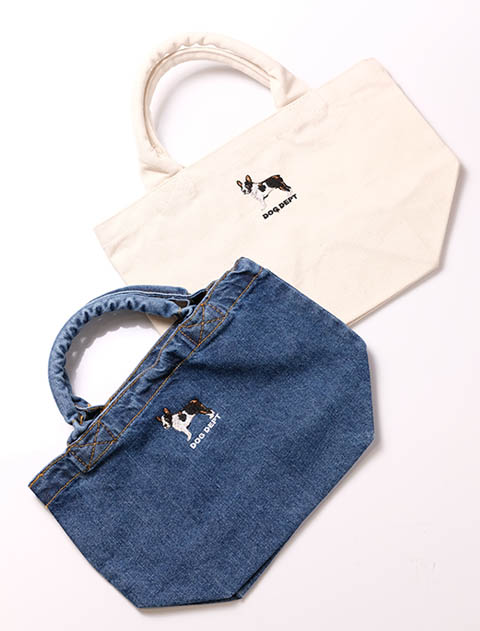 リアルドッグ刺繍バッグ ボストン
