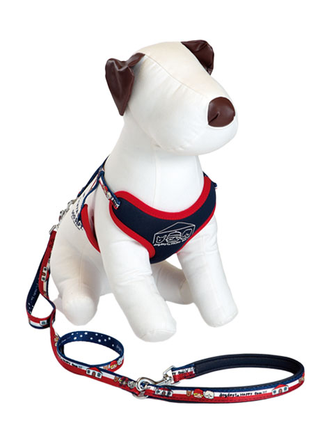 《期間限定アウトレット》【DOG GOODS】HAPPY FAM.　リード＆ソフトハーネスセット