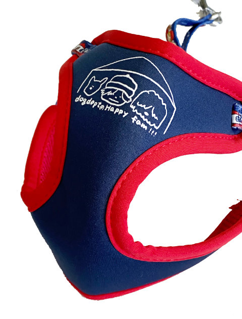 ドッグデプト♡2点セット DOG GOODS】フラワーリード&ライトハーネスセット