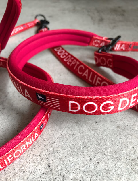クラシックロゴリード&ライトハーネスセット ブランドのドッグデプト/DOG DEPT