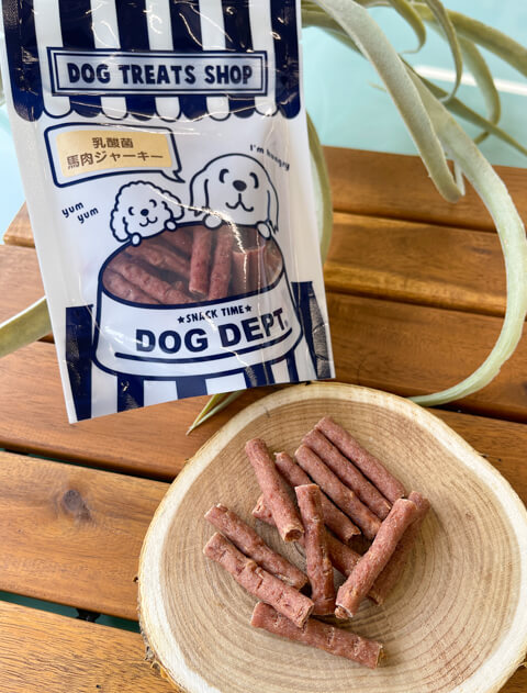 乳酸菌馬肉ジャーキー カット ブランドのドッグデプト/DOG DEPT