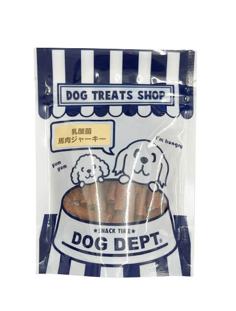 乳酸菌馬肉ジャーキー カット ブランドのドッグデプト/DOG DEPT