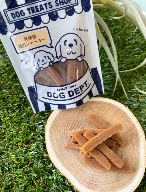 乳酸菌スティック鶏肉ジャーキー ブランドのドッグデプト/DOG DEPT