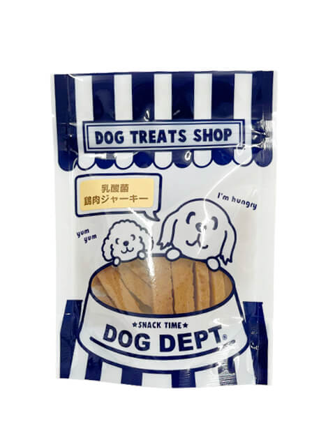 乳酸菌スティック鶏肉ジャーキー ブランドのドッグデプト/DOG DEPT