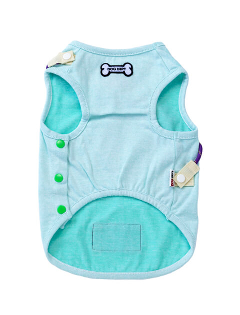 プレーティング天竺　スマイルドッグポーチ犬服ブランドのドッグデプト/DOG DEPT