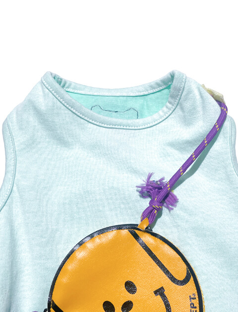 プレーティング天竺　スマイルドッグポーチ犬服ブランドのドッグデプト/DOG DEPT