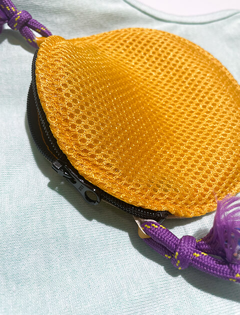 プレーティング天竺　スマイルドッグポーチ犬服ブランドのドッグデプト/DOG DEPT